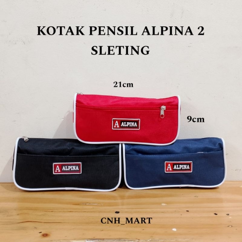 

Kotak Pensil Alpina 2 Sleting - Kotak Pensil Besar Alpina 2 Sleting Harga 1 PCS