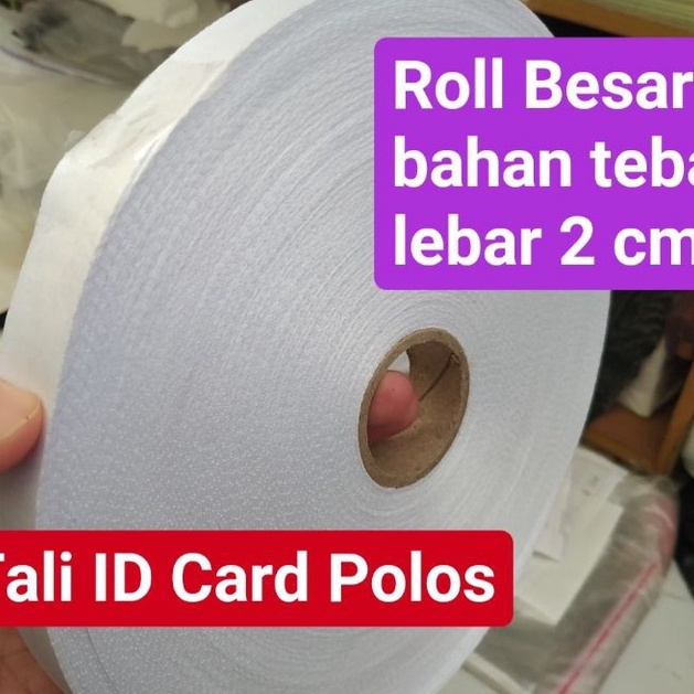 

Murah Tali Lanyard 2cm Bahan sublim Tali ID Card pita kalung Tissu Lanyard tisue gantungan id card roll Polos
