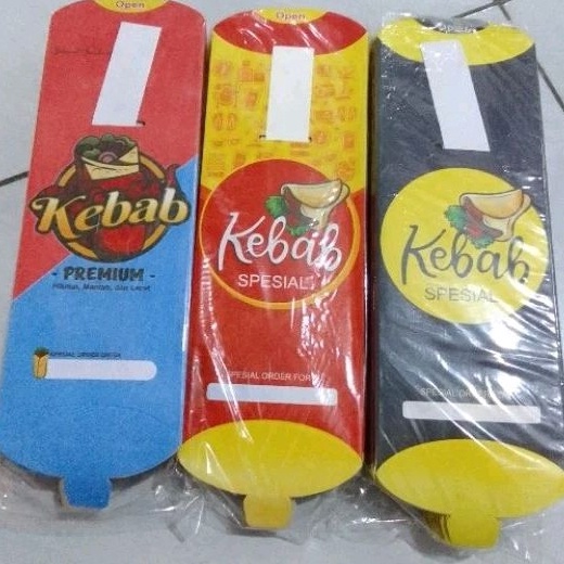 

berkualitas Kertas kebab jumbo 1 pack isi 1 lembar kemasan kebab turki wadah kebab turki