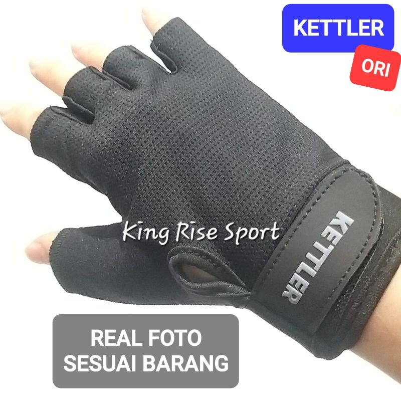 KETTLER Multi Purpose Training Glove 531-000 (Sarung Tangan Fitness/ Gym) - ORI