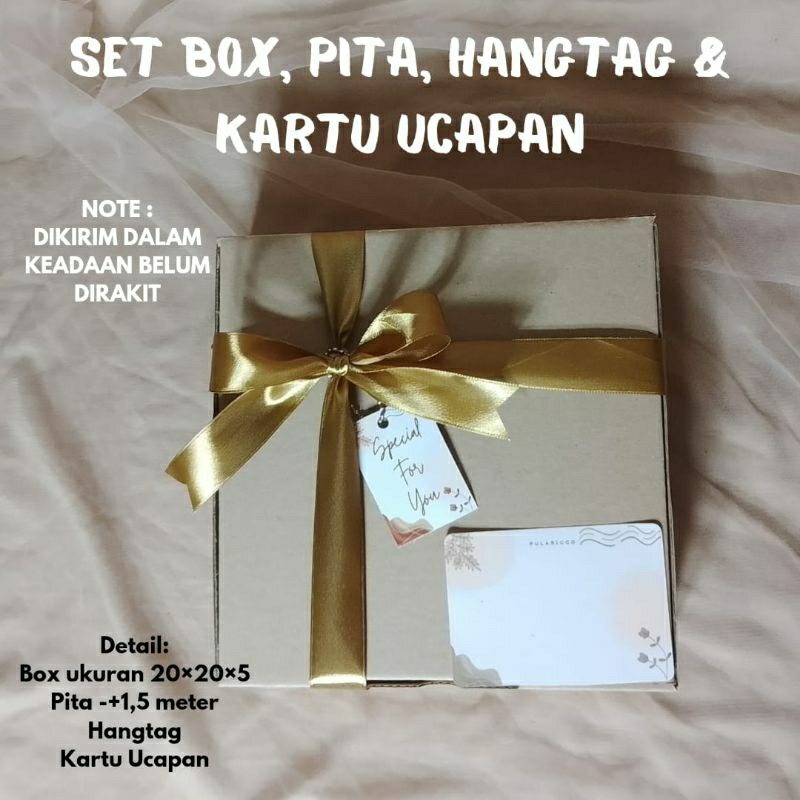 

Set Box Hampers kosongan untuk Hampers Ulang Tahun, Wisuda, Lebaran
