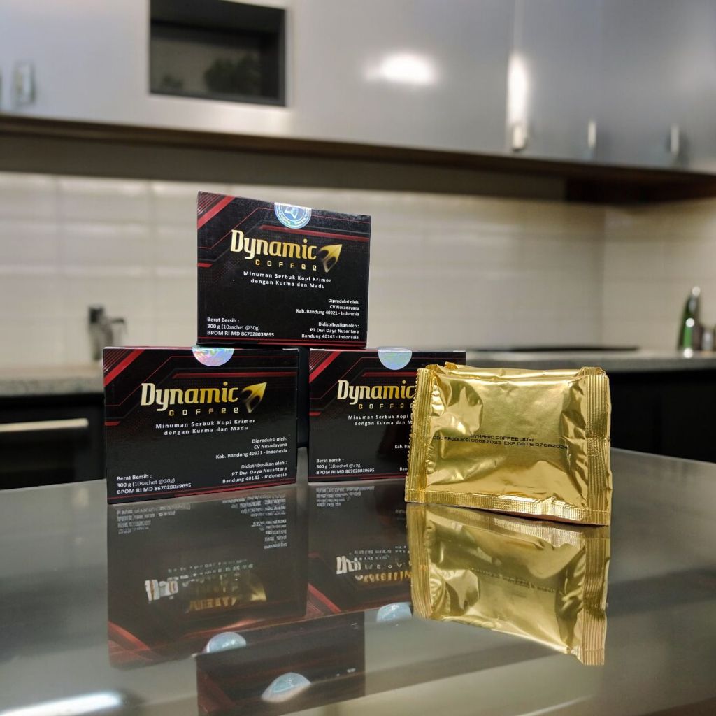 

[PROMO] Dynamic coffee Kopi Dynamic + FREE DJINGGO COFFEE minuman serbuk kopi gula krimer 1 Box isi 10 Sachet @300g original.