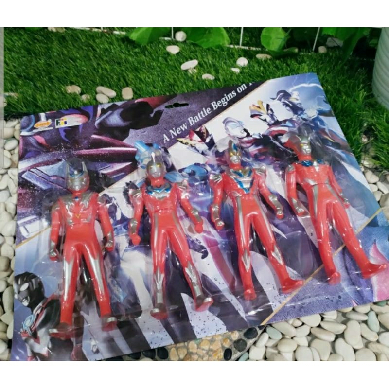 mainan set action figure ultraman anak edukatif - mainan anak robot ultraman