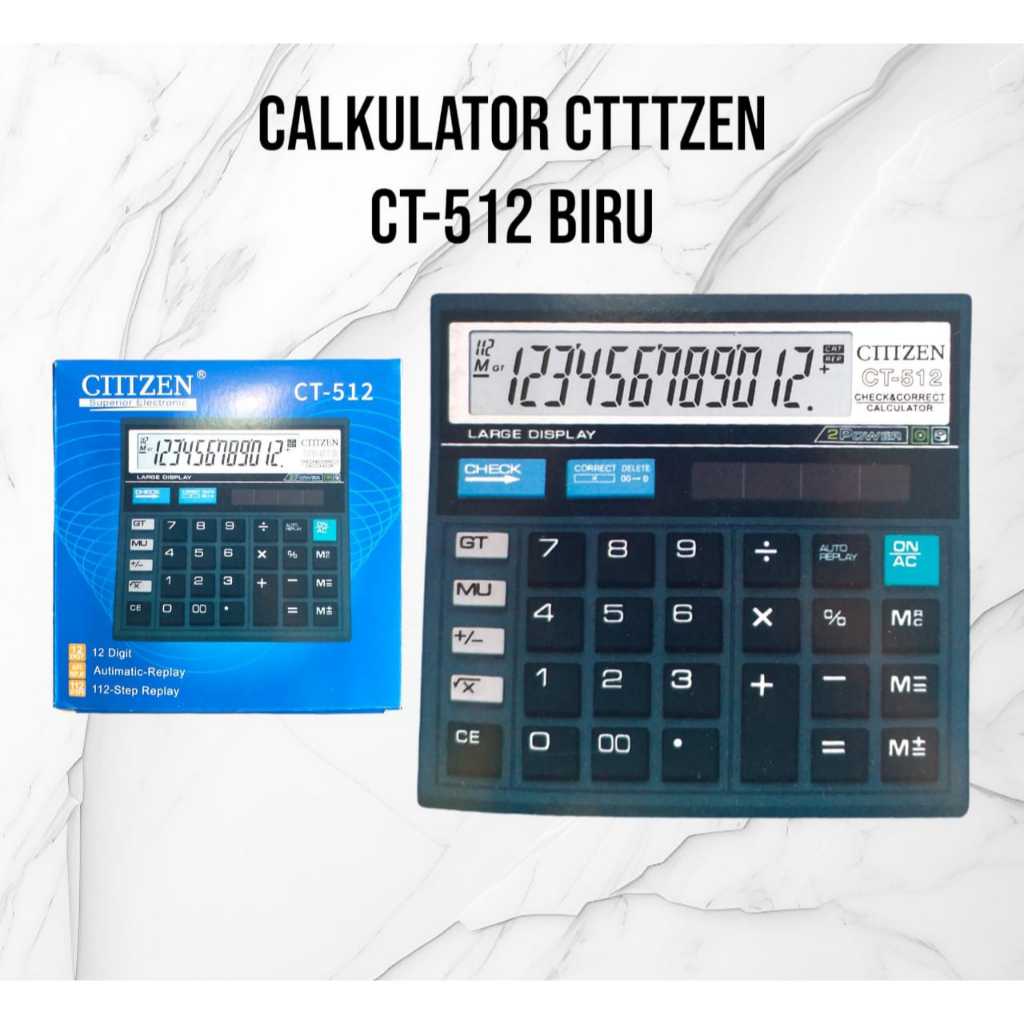 

Calkulator Cetizen ct-512 biru