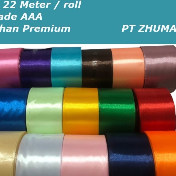 

KP8 Pita Satin Lebar 2inchi 5cm Premium Per roll