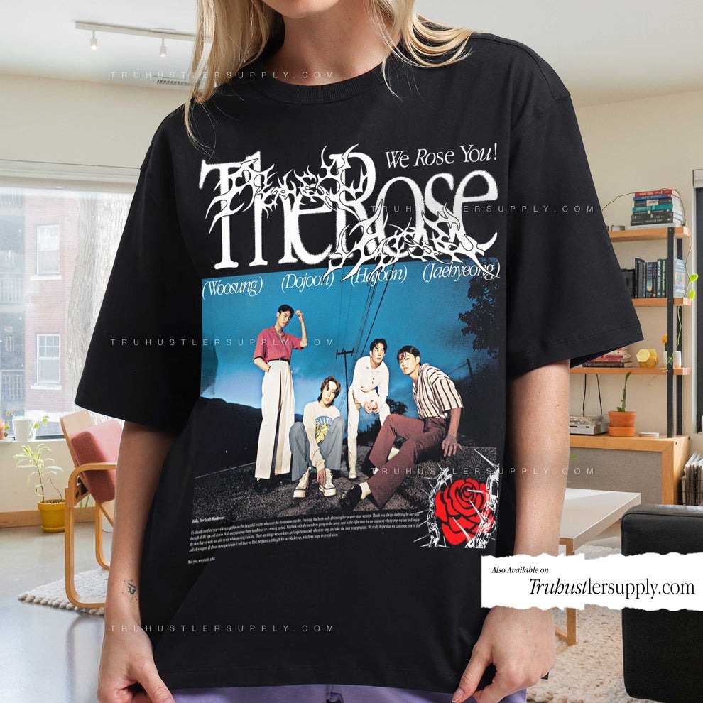 KAOS THE ROSE GROUP BOOTLEG HITAM, PUTIH DTG  M,L,XL,XXL [OPPA MERCH STORE]