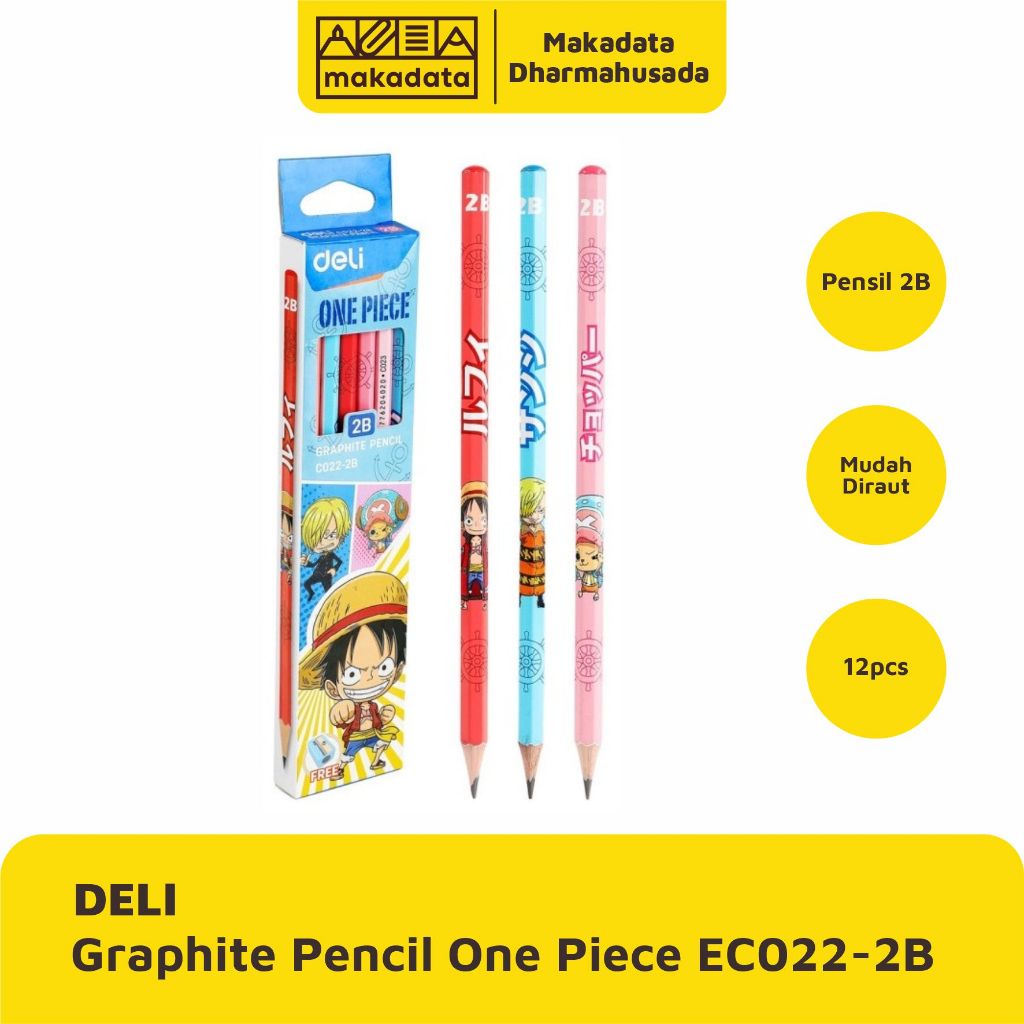 

PENCIL | PENSIL DELI GRAPHITE PENCIL ONE PIECE EC022-2B (1 PAK)