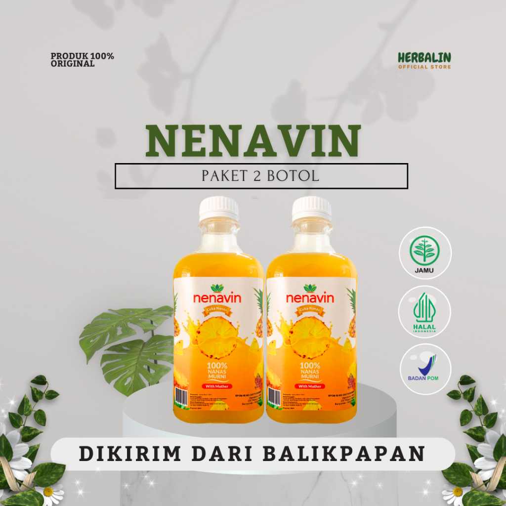 

Paket Hemat 2 Botol Nenavin- Nenavin Cuka Nanas Terbuat dari Nanas Asli Cuka Nanas Dapat MemBantu Turunkan Gula Darah Tinggi Balikpapan