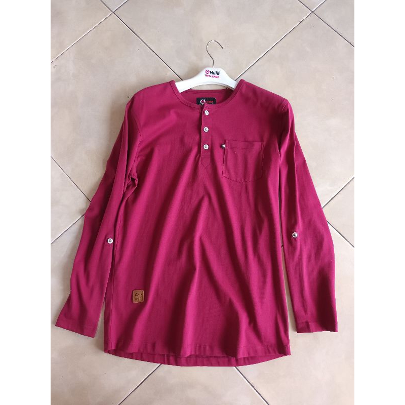 T-SHIRT MUTIF MAN MERAH| NAVY