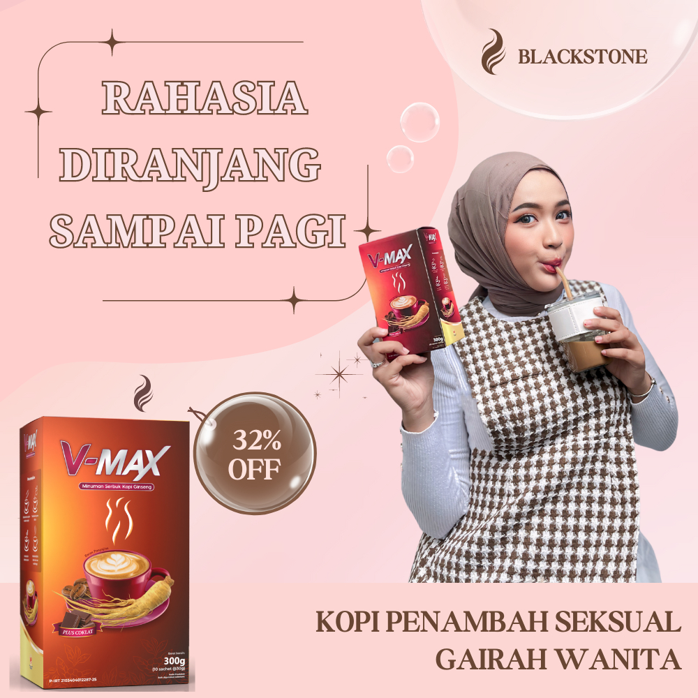 

V-max Kopi Coklat Penambah Stamina Wanita Meningkatkan Gairah Seksual Original Sudah BPOM dan Halal