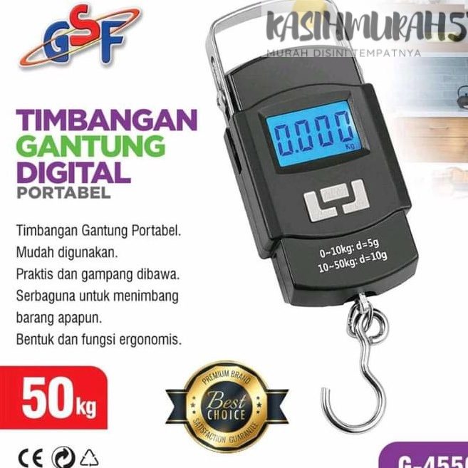 Murah TIMBANGAN GANTUNG DIGITAL PORTABLE 5KG  TIMBANGAN GSF DIGITAL  TIMBANGAN GANTUNG GSF 5KG  TIMB