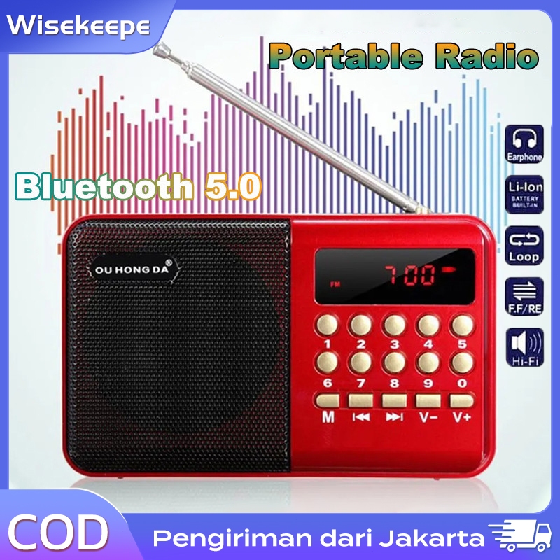 Speaker RADIO FM PORTABLE / Murottal Mini Rolinson Radio Bluetooth Digital FM/SD/USB/MP3 Player/ Rad