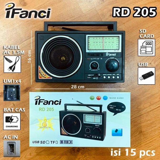 Ifanci Speaker Radio Antena Klasik RD-205