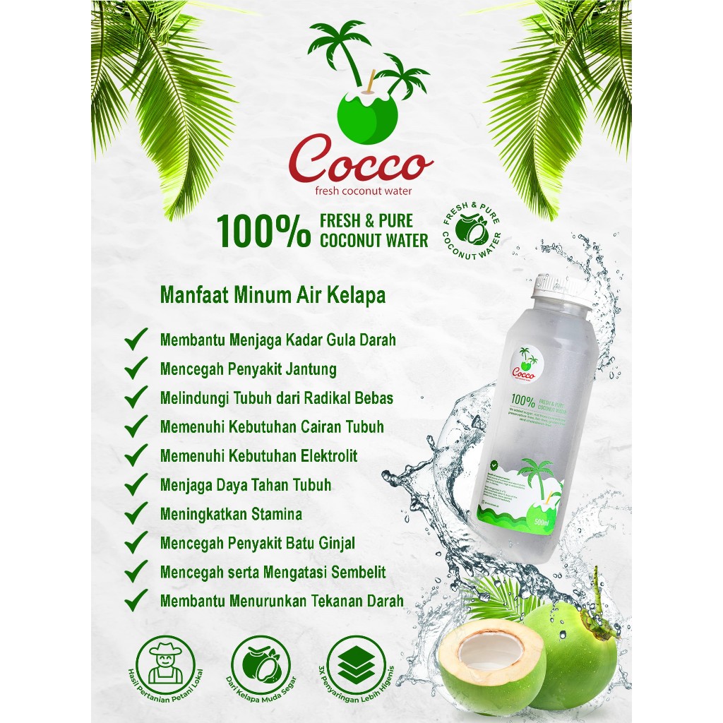 

Bundling 4 Botol Cocco Fresh Air Kelapa Muda Murni 500Ml