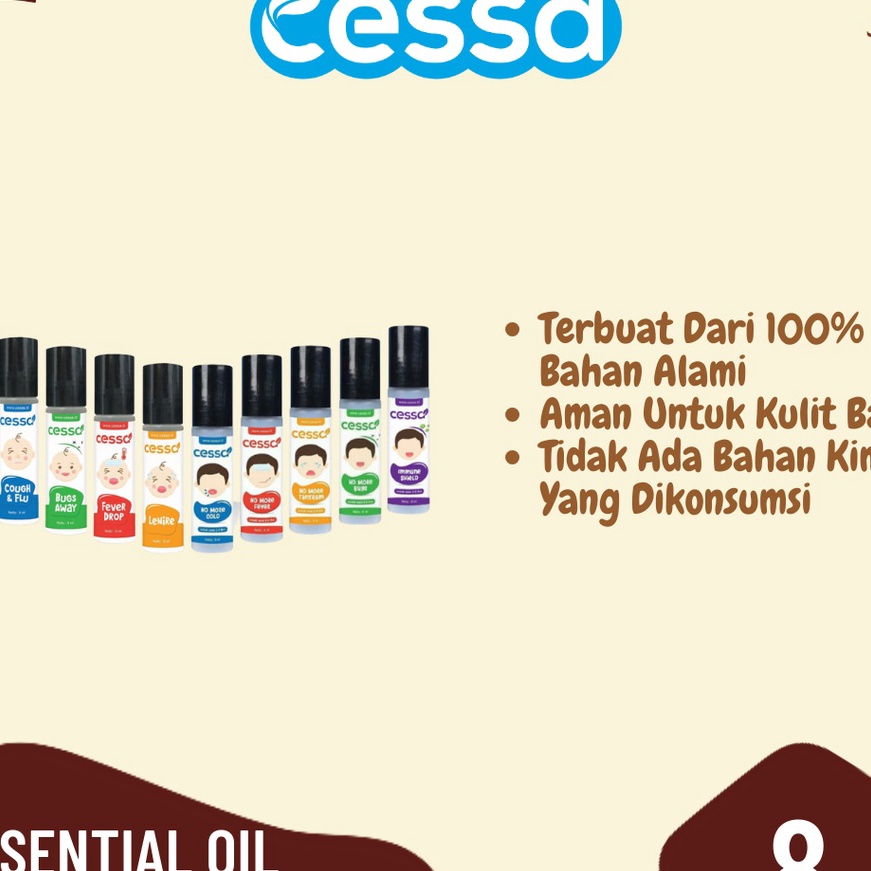 

KI3 BUY 2 GET 1 CESSA BABY Cessa Essential Oil Baby Kids 8ml Minyak Angin Bayi Roll On Minyak Angin Flu
