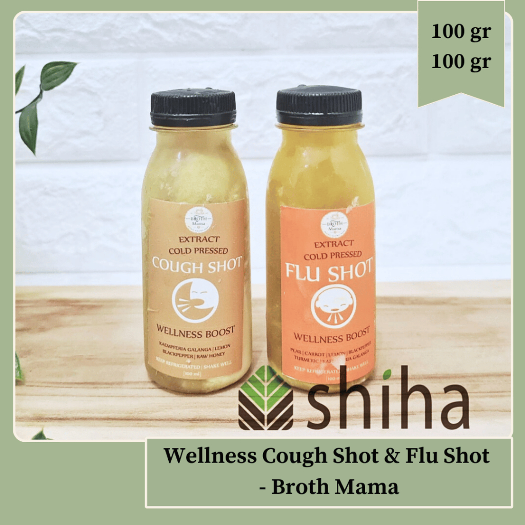 

WELLNESS SHOT 100ml Cough Shot Flu Shot Brothmama Broth Mama | Warung Shiha