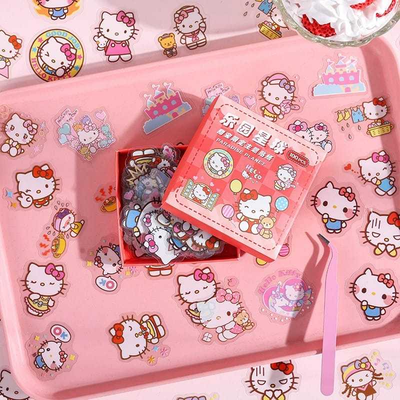 

Box Stiker Sticker Lucu Karakter Sanrio 100pcs