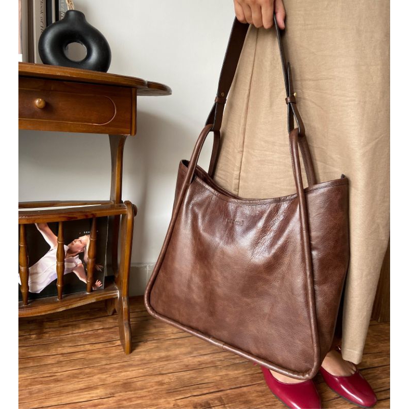 RK Pepari Leather Tas Wanita Kulit Sapi ToteBag PA - 148