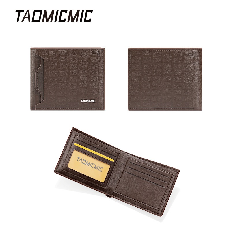 TAOMICMIC S3119 Dompet Cowok Bahan Kulit PU Leather Premium Dompet Lipat Pria