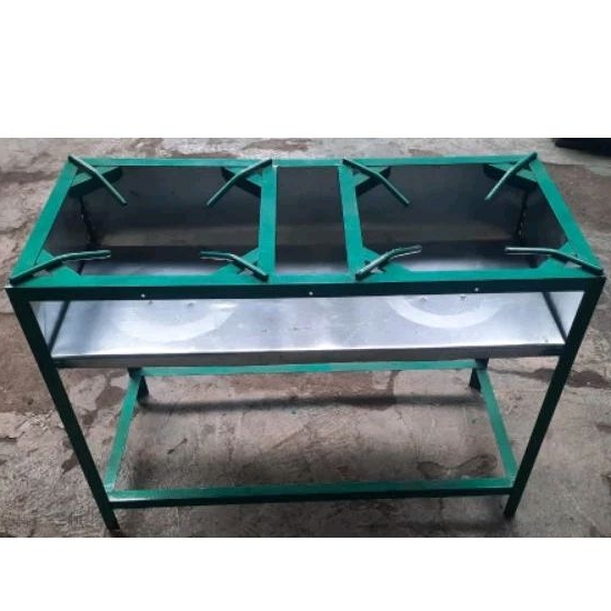 Rangka dudukan kompor gas semawar 2 tungku ukuran 80x34x61cm