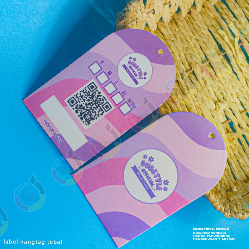 

310 gram label tag / hang tag / hangtag ketebalan 310gsm hangtag tipis hangtag murah hangtag berkuakitas cap merek label tas label baju