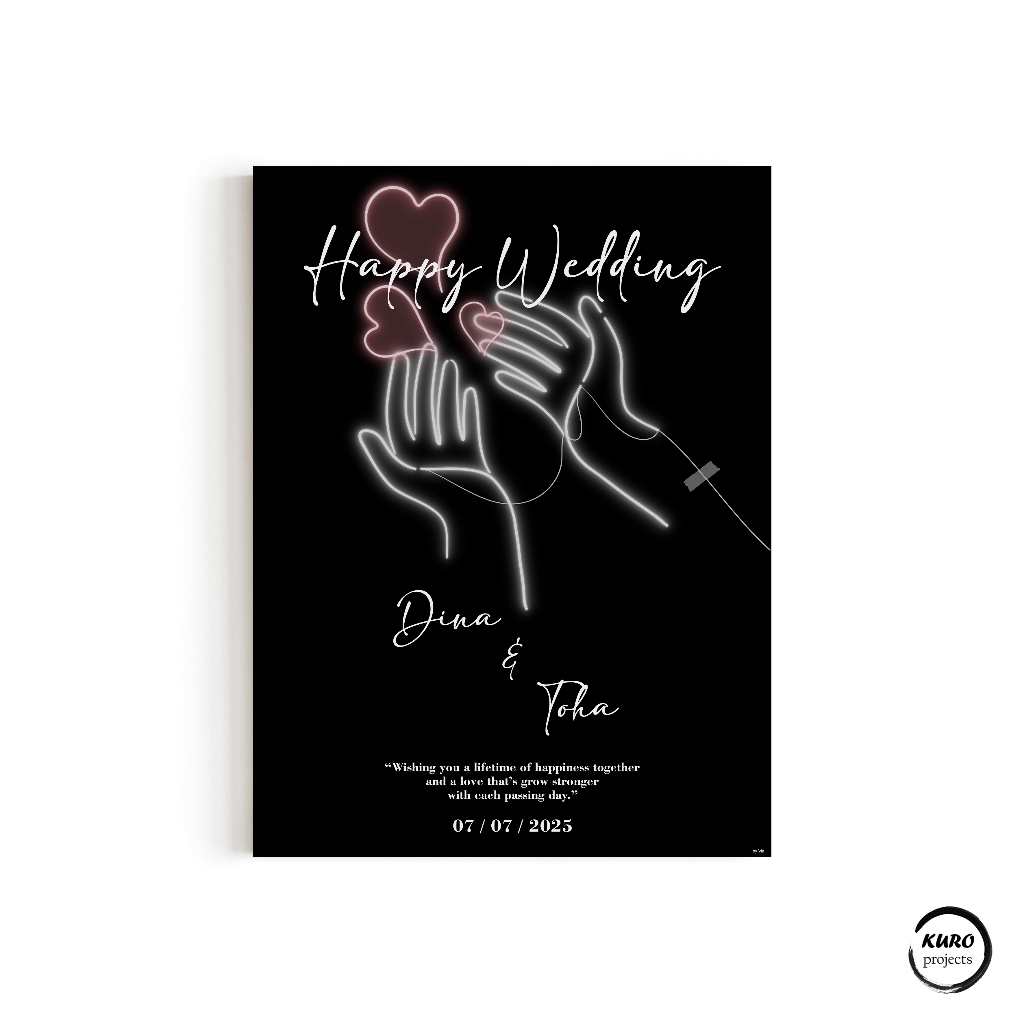 Kuro Projects - Kado Hadiah Hampers Pernikahan Wedding Gift Sahabat Custom Nama Couple Unik Kekinian