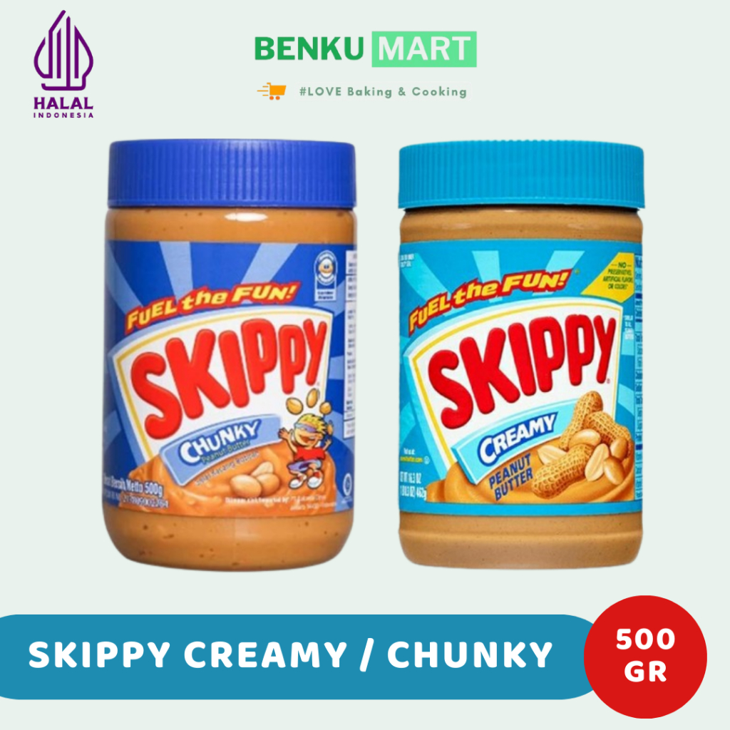 

Skippy Chunky / Creamy 500 Gram Peanut Butter HALAL MURAH