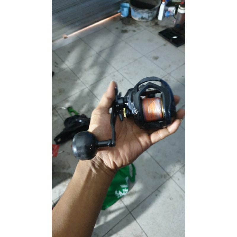 reel kenzi rambo 40 handel kiri + senar PE 2.5 falcon 300m lebih