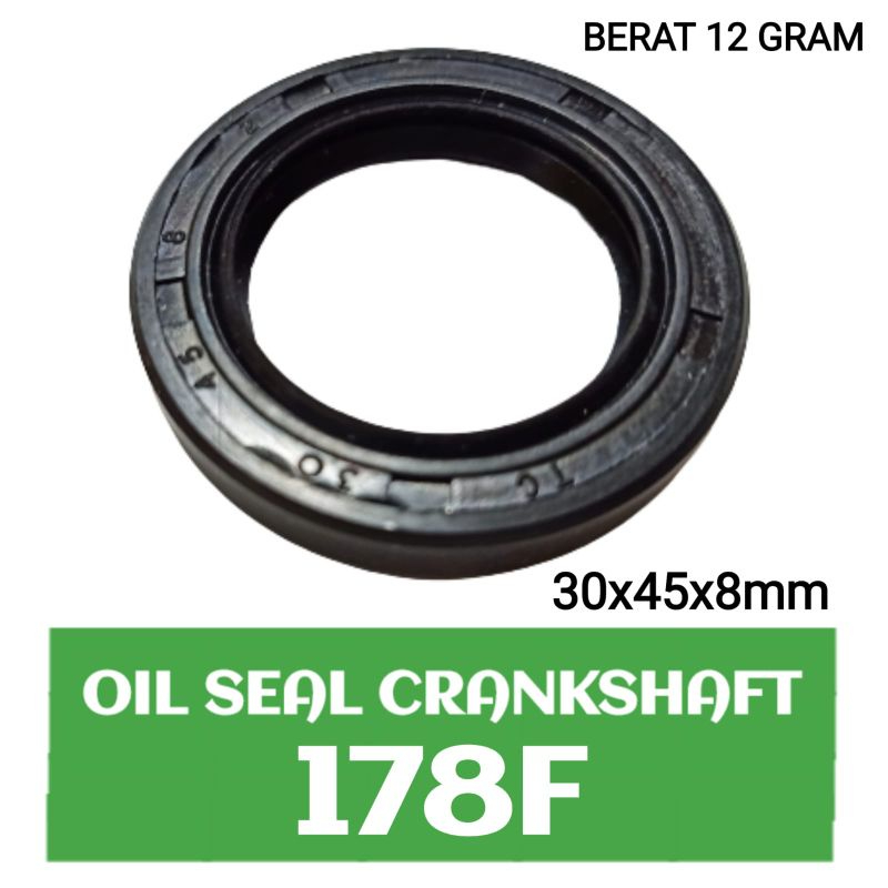 178F OIL SEAL CRANKSHAFT 30X45X8 UNTUK MESIN DIESEL