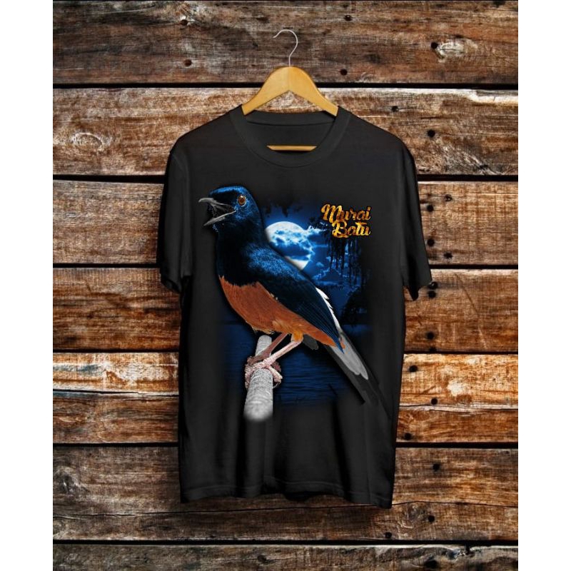 KAOS DISTRO KAOS ATASAN T-SHIRT COWOK GAMBAR BURUNG MURAI LENGAN PENDEK UKURAN JUMBO MOTIF DTF
