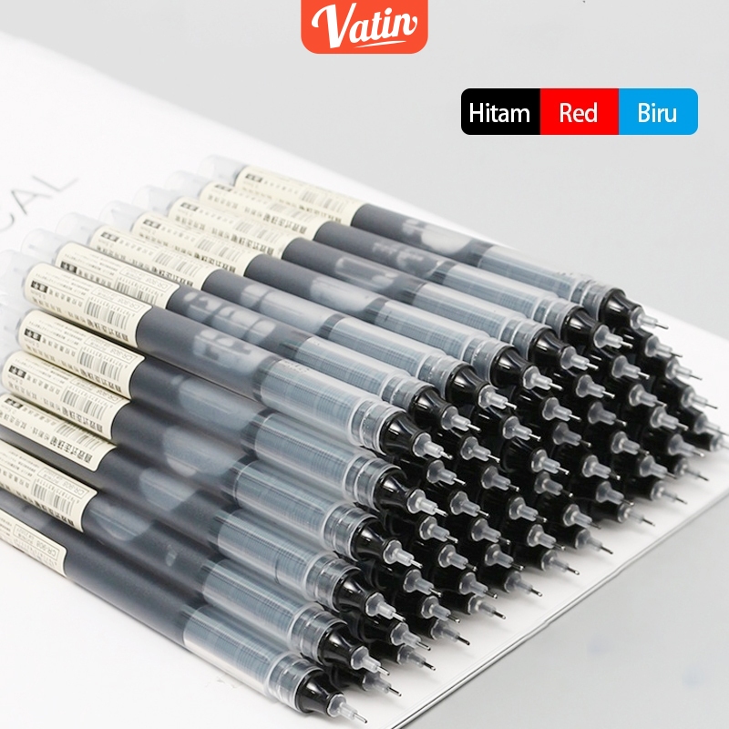 

Pulpen /Pena Gel 0.5mm/High capacity Pena Gel pen pulpen Hitam 0.5mm Pena-Vatin_Shop