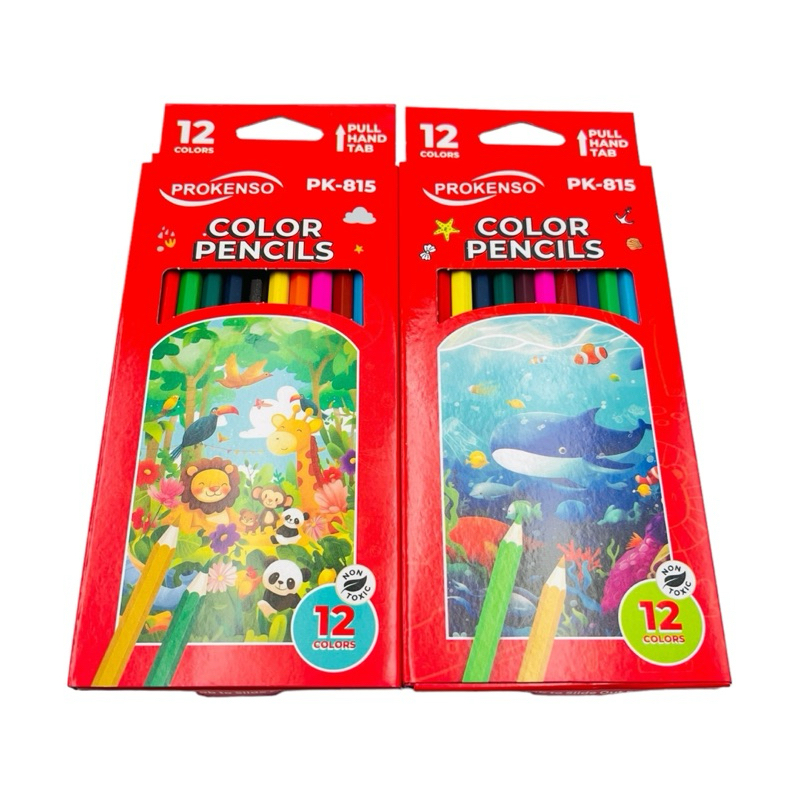 

(1 SET) Pensil 12 Warna Kayu Panjang Pendek Gambar Anak Prokenso Non Toxic