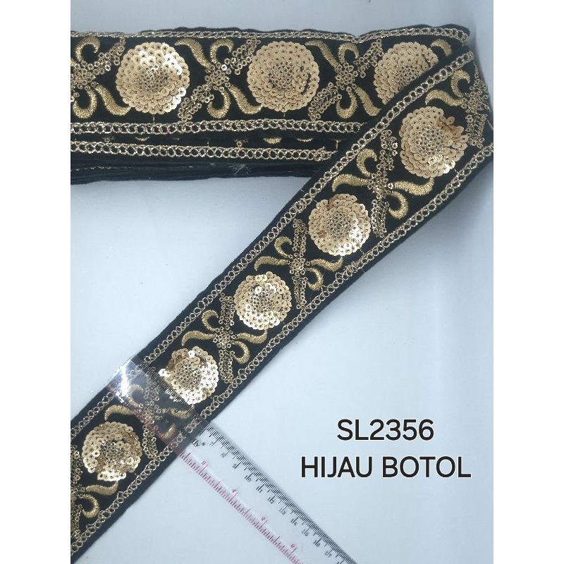 Renda bordir payet india LF2356