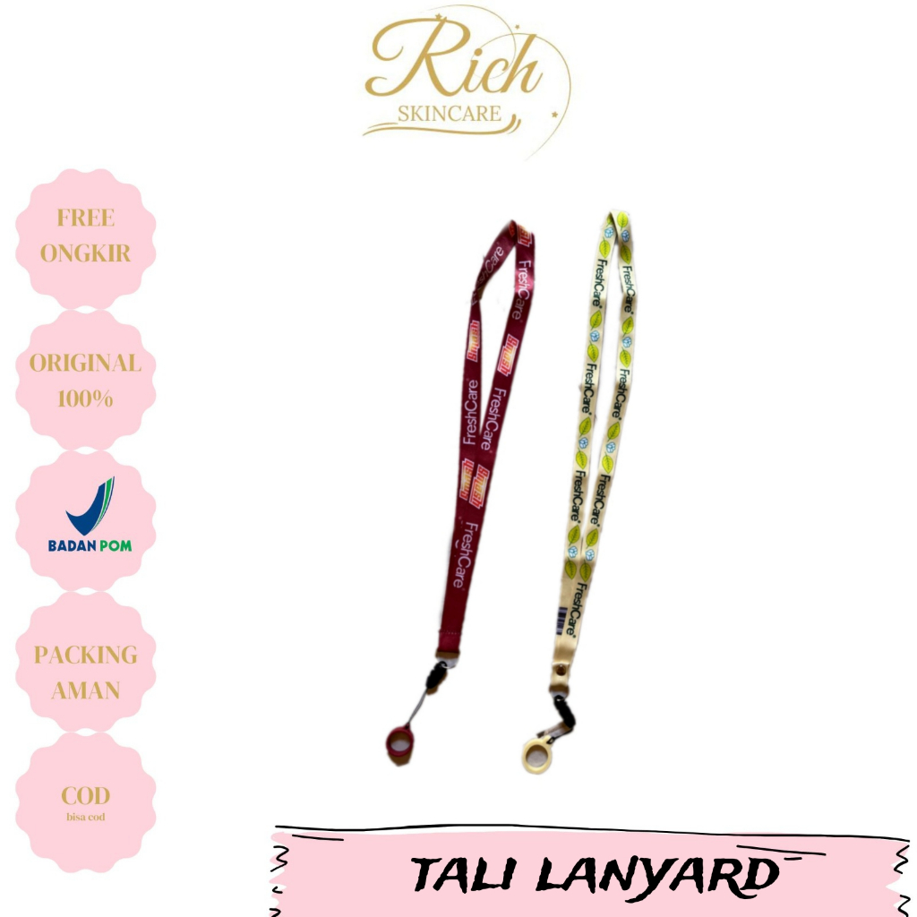 

Tali Lanyard FreshCare - Smash Merah & Matcha Hijau