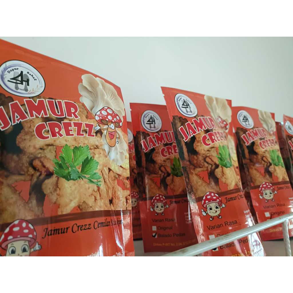 

Jamur CrezZ ( Kripik Jamur yang terbuat dari Jamur Tiram pilihan ) 53gr