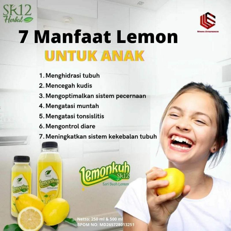 

LEMONKUH SR12 Sari Buah Lemon Asli Minuman Herbal untuk Daya Tahan Tubuh dan Diet Alami