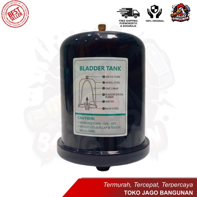 INTERNASIONAL Tabung Pompa Air Otomatis Pressure Tank Semi Jet Pump Stainless