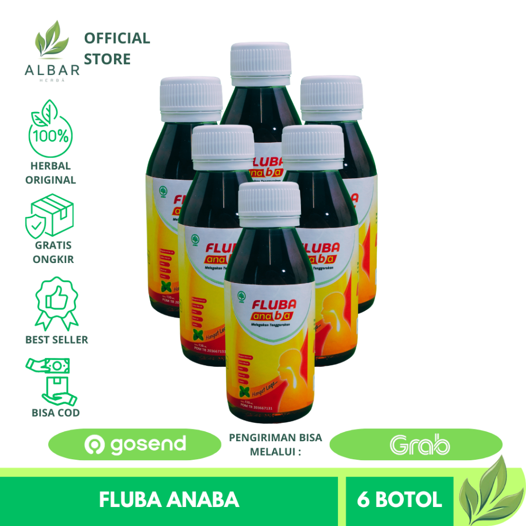 

Fluba Anaba 6 Botol Madu Herbal Obat Flu Batuk Anak Dewasa 100% Original