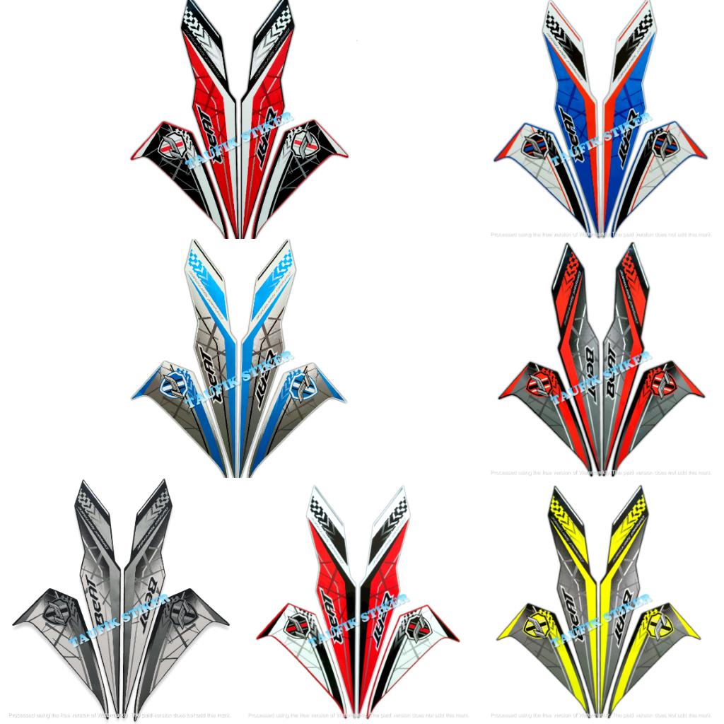 STRIPING LIS BODY MOTOR HONDA BEAT FI 2016 SEPASANG STANDAR FULL SET