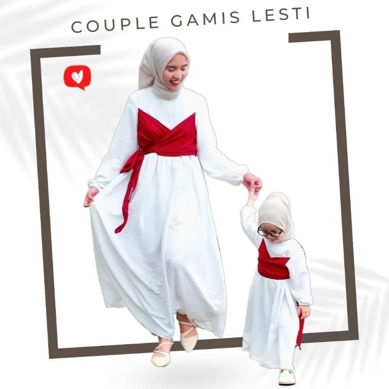 Gamis Lesti Couple Set Anak (1-5Th) Dan Mommy