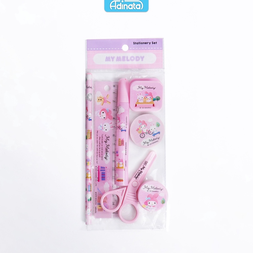 

My Melody stationery set 7 pcs 23132731 paket alat tulis alat tulis karakter Adinata KODE P3R6