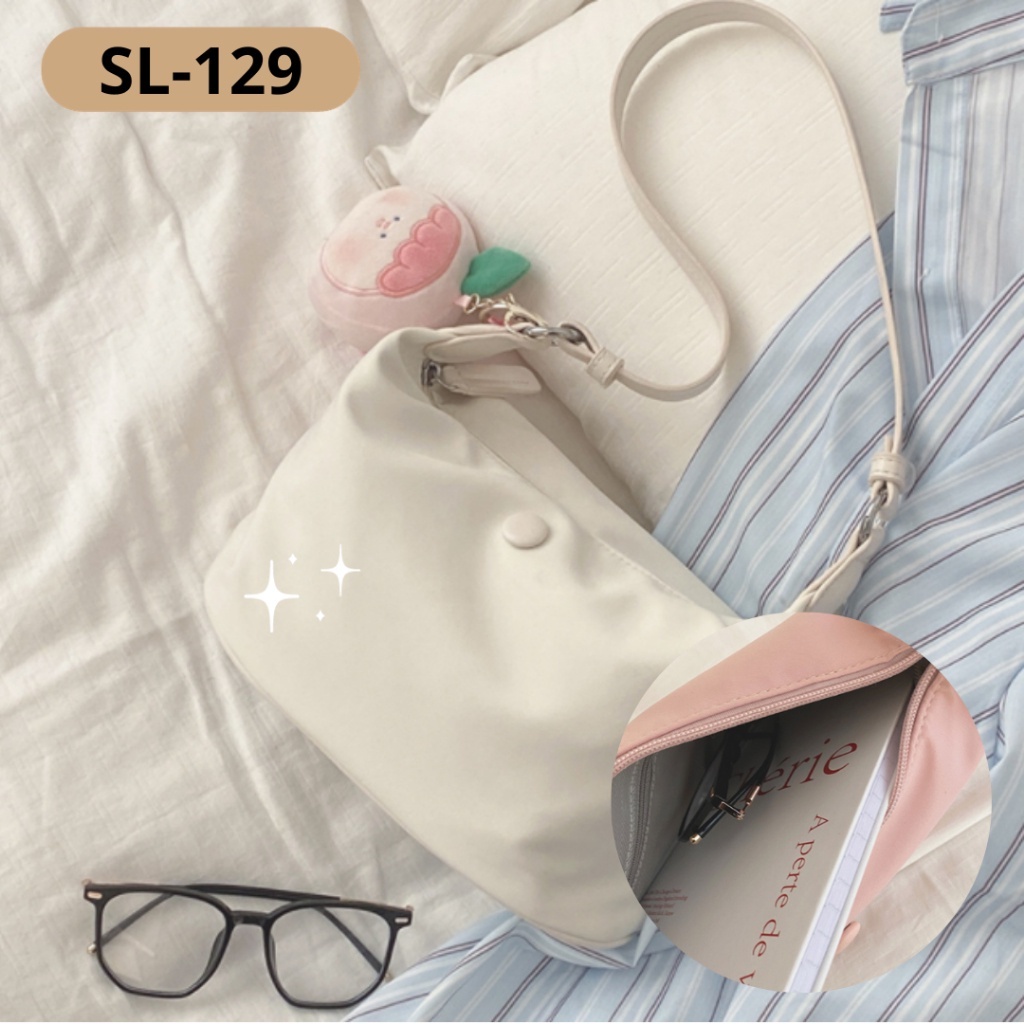 SL129 - TAS WANITA HANDBAG SELEMPANG KULIT MINI CEWEK SLINGBAG DOMPET HP IMPORT KEKINIAN