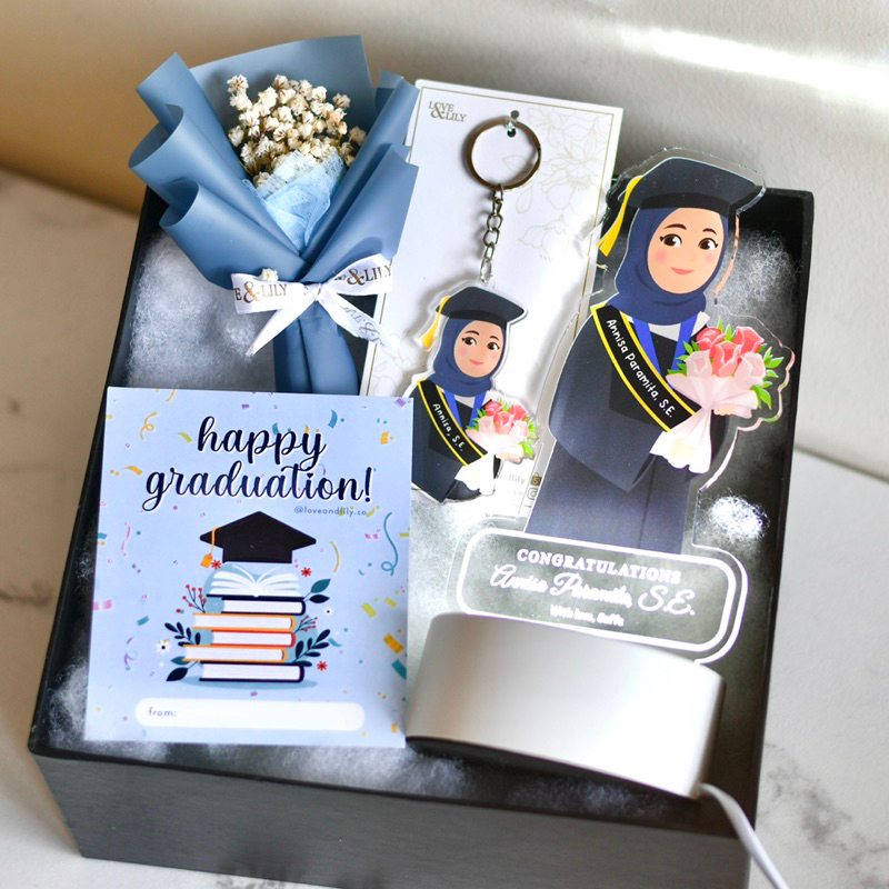 STELLA Lamp - Acrylic graduation gift kado custom hadiah dokter polisi hampers wisuda cewek cowok lo