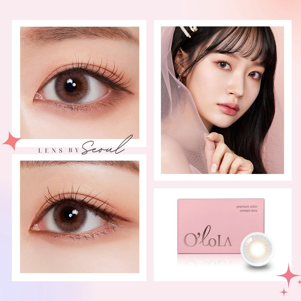 KODE P67I LENSBYSEOUL Olola Blow  Sunset Pink Korea Natural Contact Softlens