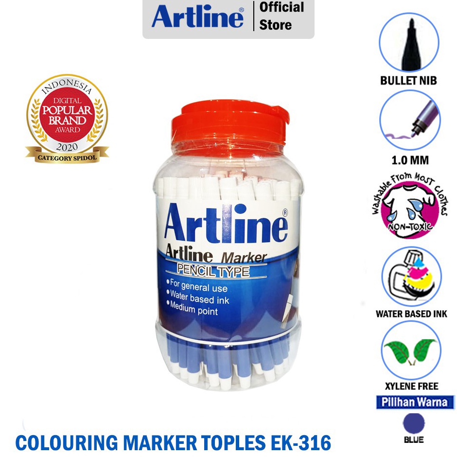 

Spidol Artline Hitam 1 Toples 72 Pcs KODE P6U2