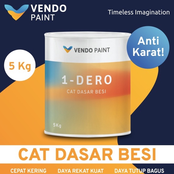 

KODE B3C9 Vendopaint Cat Dasar Besi Cat Meni Besi 1DERO 5 kg Ekonomis Murah