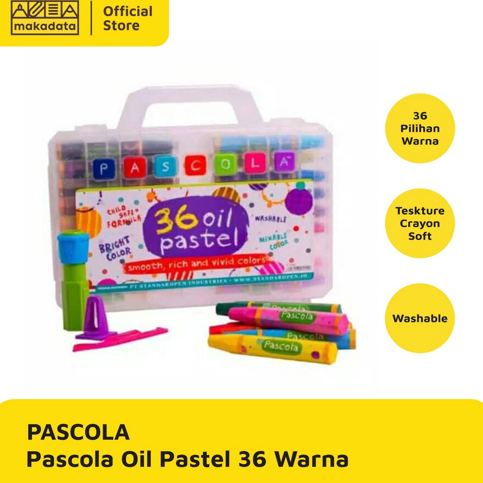 

CRAYON OIL PASTEL PASCOLA ISI 36 WARNA MURAH KODE Y5Z7