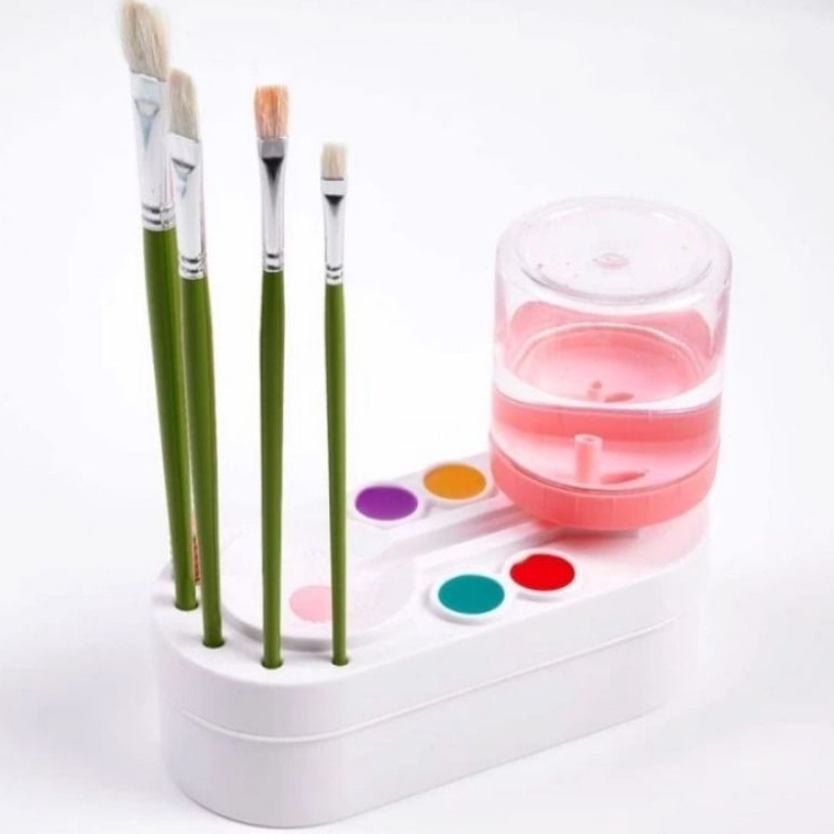 

Pembersih kuas Brush Rinser Dispenser pembersih kuas lukis KODE K6Z3