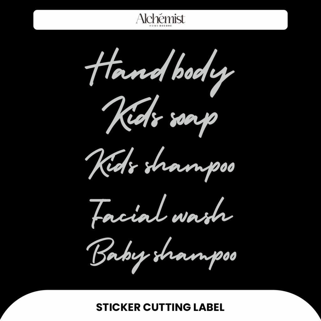 

STICKER CUTTING LABEL BATHROOM / KAMAR MANDI MURAH (SABUN, SHAMPOO, BODY WASY. HAIR SAHAMPOO, HAND SOAP)