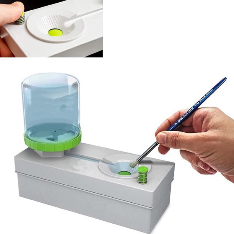 

KODE K8V3 Pembersih kuas lukis Dispenser pembersih kuas Brush Rinser Dispenser